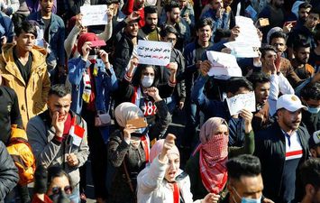 احتجاجات الطلبة وسط بغداد، 4 فبراير  (رويترز)