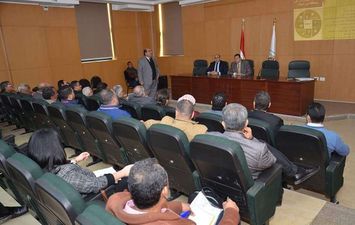 جانب من ورشة العمل ببني سويف 