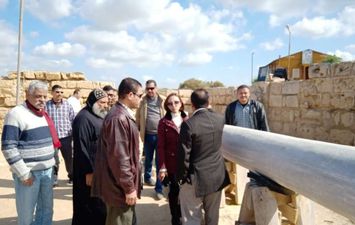 نائب محافظ الإسكندرية تتفقد منطقة أبو مينا الأثرية
