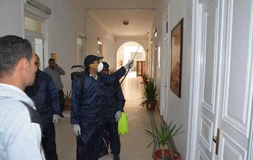 تعقيم ديوان عام محافظة المنيا