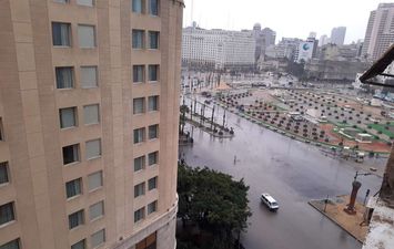 سقوط أمطار وسيولة مرورية على القاهرة والجيزة