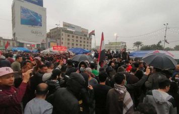 مظاهرات عراقية ضد الحكومة الجديدة (Sputnik)