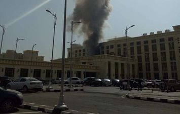 حريق كلية الشرطة