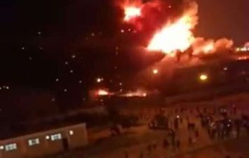 حريق داخل مصنع بالعبور