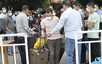 خروج أكثر من 1000 مواطن من أبناء مصر العائدين من الخارج يغادرون  مدن جامعة المنيا