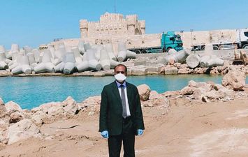 إنجاز 40 % من مشروع حماية الشواطئ حول قلعة قايتباى بالإسكندرية