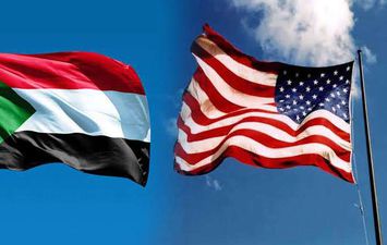 العلمين الامريكي والسوداني