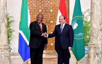 السيسي ورئيس جنوب إفريقيا