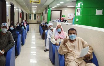المتعافين من كورونا بمستشفى إسنا التخصصي بمحافظة الأقصر 