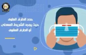 الوزراء يوضح الطريقة الآمنة لارتداء الكمامة وكيفية التخلص منها 