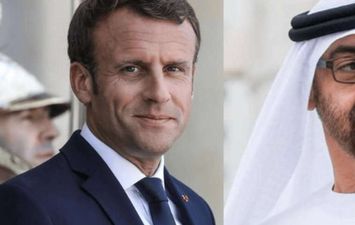 بن زايد وماكرون 