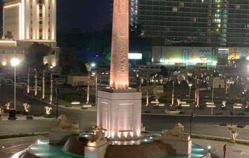 تشغيل الإضاءة لمشروع تطوير ميدان التحرير