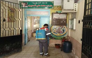  تطهير المدارس بالإسكندرية استعدادًا لامتحانات الثانوية العامة 