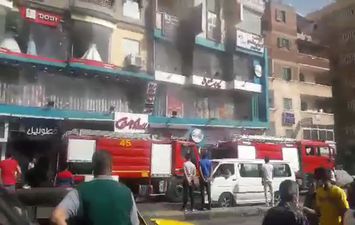 حريق بمحل منسوجات شرق الإسكندرية 