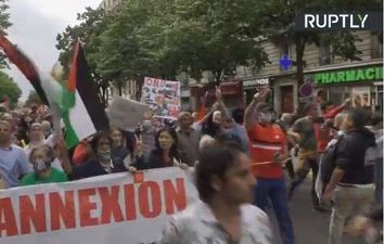 مظاهرات في فرنسا ضد خطة الضم الإسرائيلية 