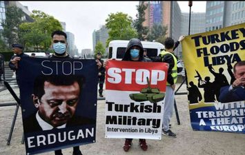مظاهرات لرفض الاحتلال التركي لليبيا