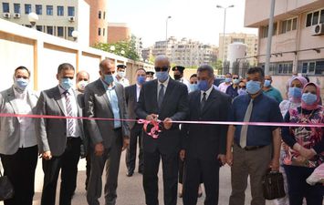 افتتاح وحدة تحاليل الكورونا بمستشفي سموحة الجامعي 