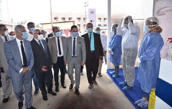 افتتاح وحدة فحص فيروس كورونا في بورسعيد