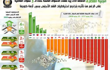 انفوجراف لوضع الجنية امام  الدولار 