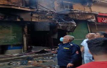 حريق سوق غزة بالموسكي