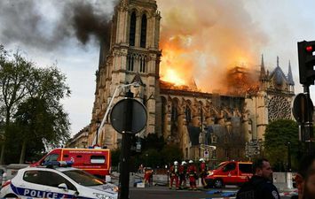 حريق كاتدرائية نانت في فرنسا