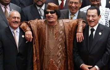 مبارك والقذافي وعلي عبد الله صالح 