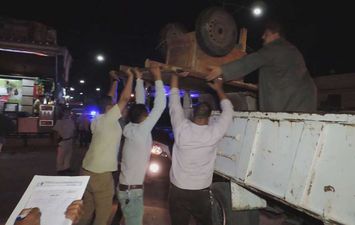 حملات إزالة ورفع الإشغالات بشوارع مدينة كفر الشيخ
