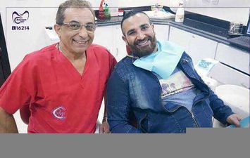 أحمد سعد وطبيب الأسنان باسم سمير