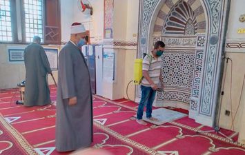 الأجراءات الأحترازية بالمساجد قبل عوده صلاه الجمعة 