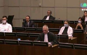 سعد الحريري داخل المحكمة خلال النطق في قضية اغتيال والده 