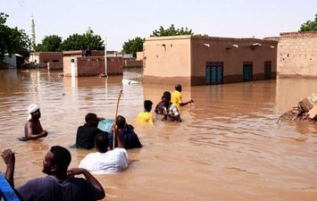 سيول وفيضانات نهرية في السودان 