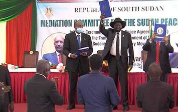 مراسيم اتفاق سلام السودان بجوبا