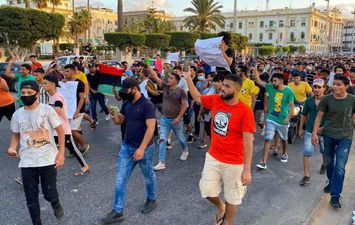 مظاهرات في طرابلس ضد حكومة السراج 