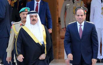 السيسي مع ملك البحرين