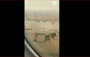 صورة جوية لأضرار فيضان السودان 
