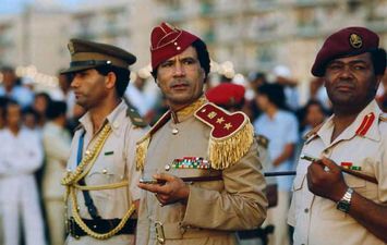 معمر القذافي الرئيس الليبي الراحل