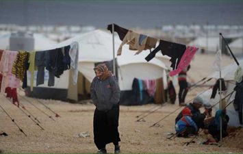 مخيم لاجئين سوريين 