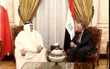 وزير الخارجية سامح شكري، وزير خارجية البحرين الدكتور عبد اللطيف بن راشد الزياني