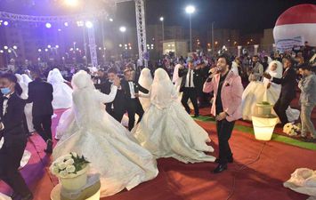 حفل زفاف 30 عروسه وعريس فى أسيوط 