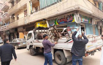 حملة مكبرة لإزالة الإشغالات بالبحيرة 