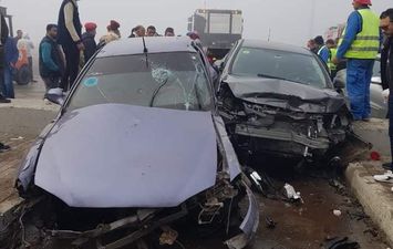 حادث تصادم طريق الإسماعيلية الصحراوي