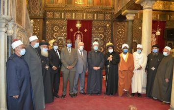وزيرا الأوقاف المصري والسوداني في مجمع الأديان
