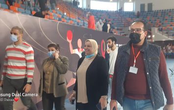 لجنة المتطوعين لبطولة العالم لكرة اليد تتابع  تدريبات المتطوعين بصالة برج العرب بالاسكندرية 