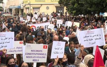 مظاهرات البرلمان التونسي