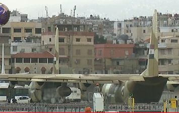 لحظة وصول 3 طائرات مصرية محملة بالمساعدات الطبية