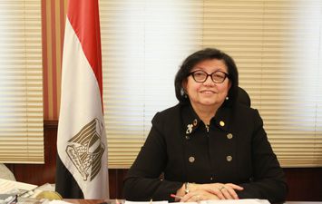  لميس نجم مستشار محافظ البنك المركزي المصري 