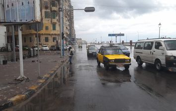 أمطار رعدية في الإسكندرية