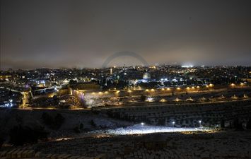 تساقط الثلوج في القدس