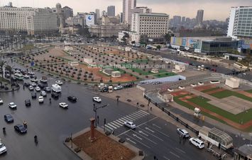 سقوط الأمطار ميدان التحرير