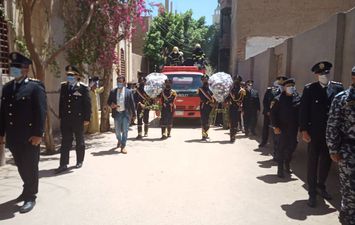 جنازة عسكرية لشهيد الشرطة العميد محمد عمار
